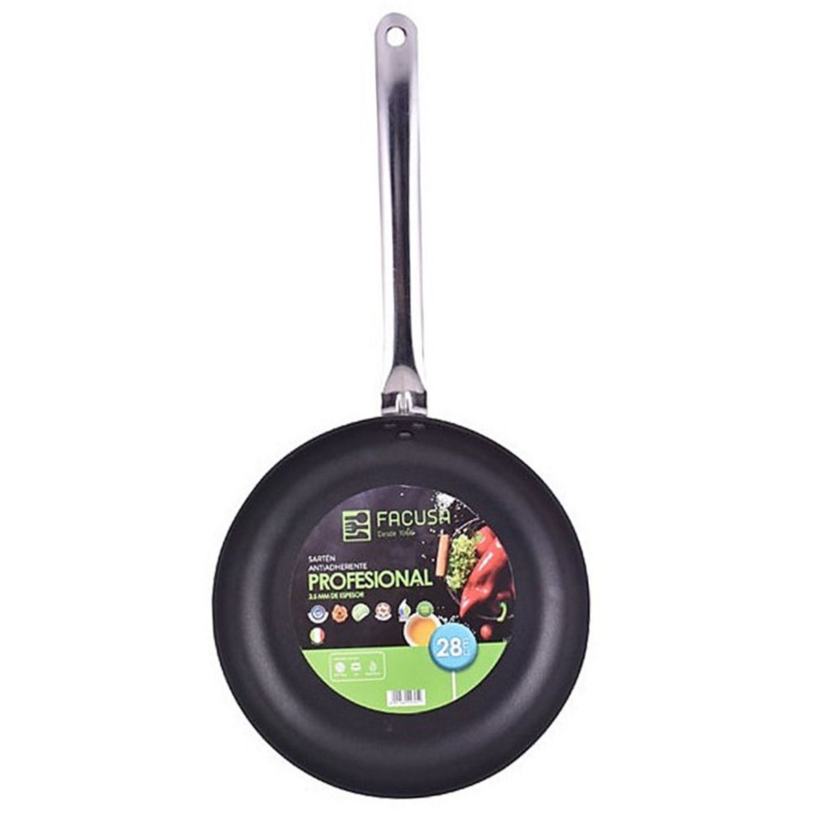 FACUSA - Sartén baja Profesional 28 cm Antiadherente - Facusa