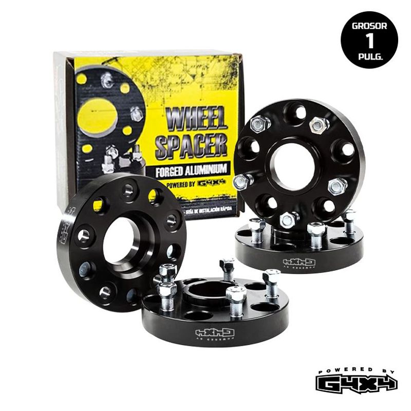 POWERED BY G4X4 GLOBAL 4 X 4 PE - Espaciadores 1 pulg de aluminio y centrador para Suzuki