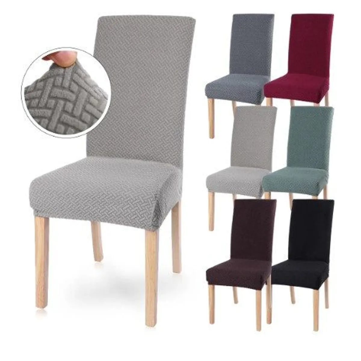 GENERICO - Funda de silla  comedor ajustable elástica elegante calidad