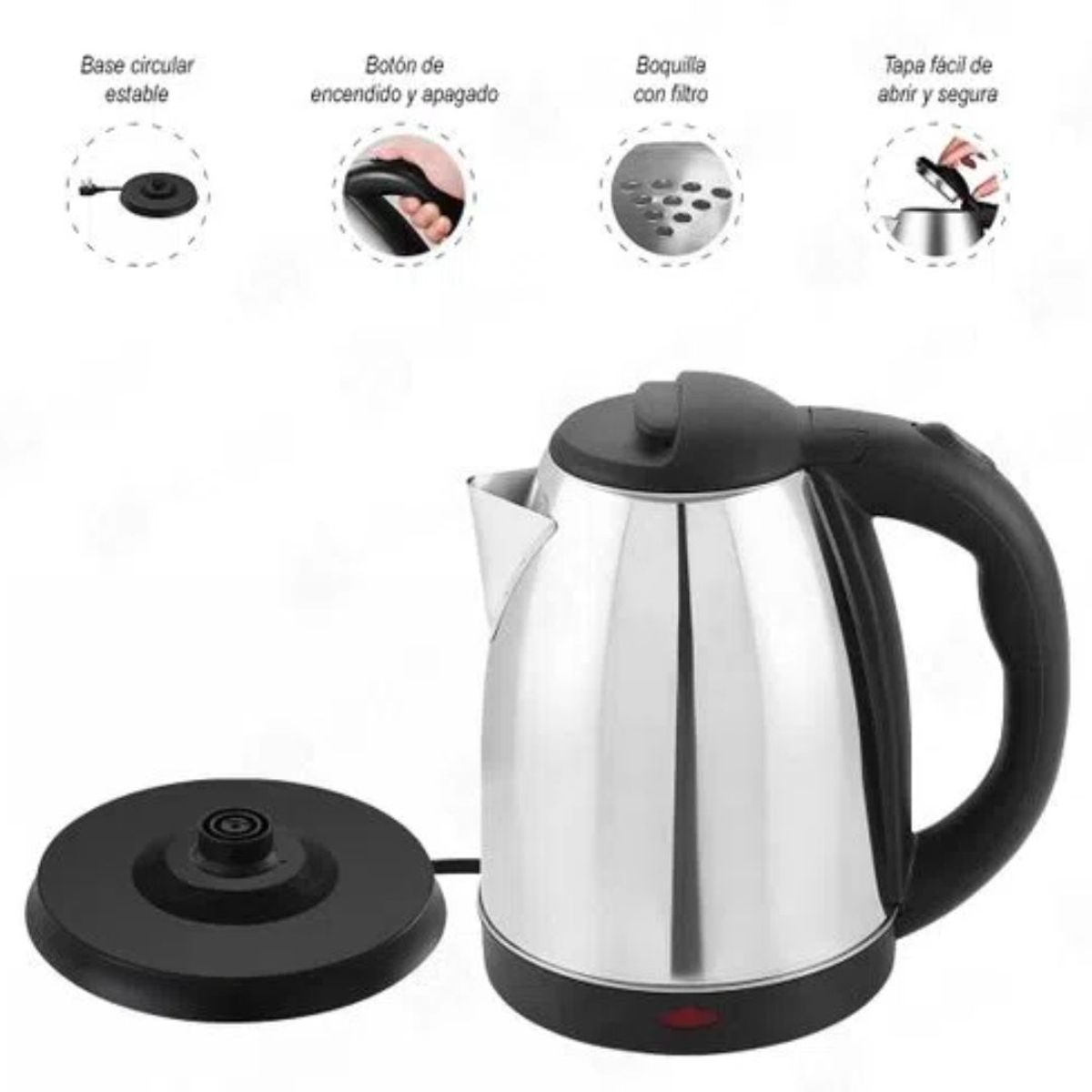 OEM - Hervidor de Agua Eléctrico Apagado Automático de 2 Litros