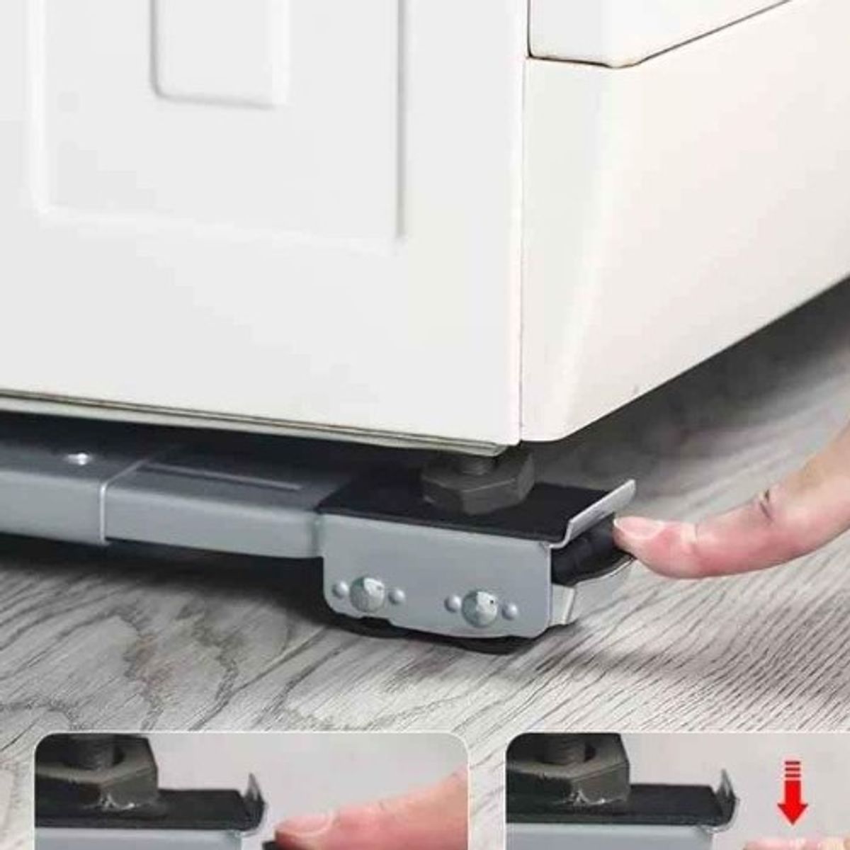 GENERICO - Base  ruedas regulable para lavadora refrigeradora