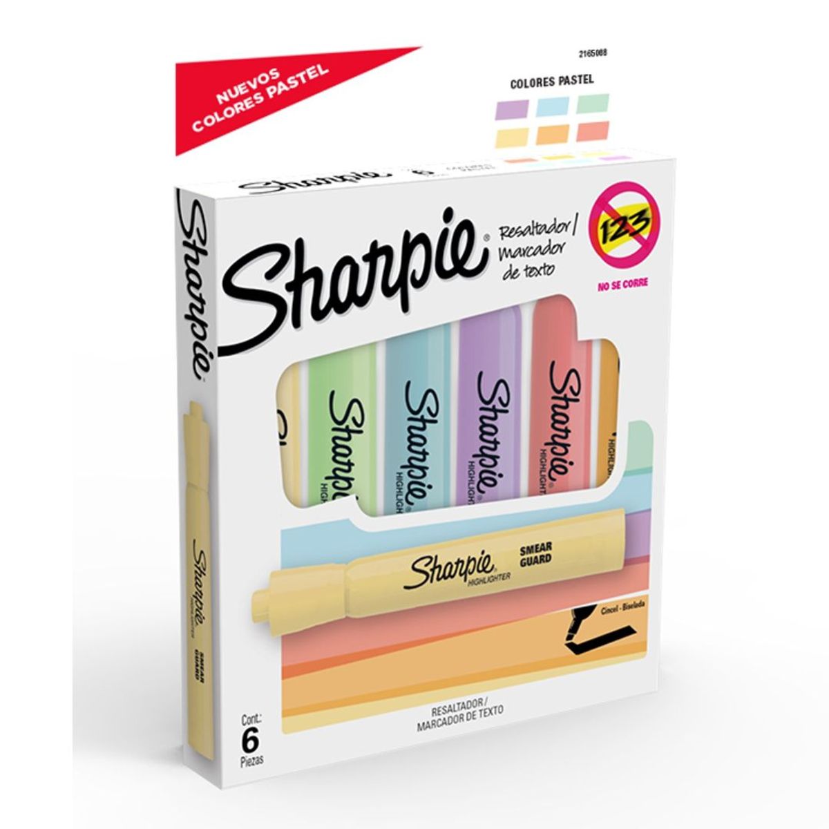 SHARPIE - Resaltador Tank Pastel X 6