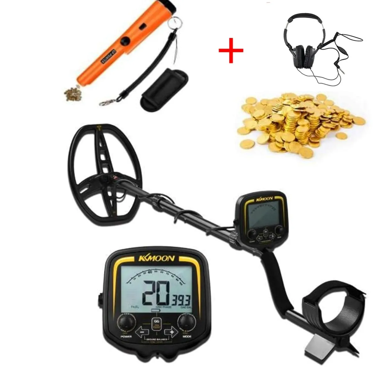 GENERICO - Detector de metales ORO PLATA profesional TX 850 2.5m + Audifono.