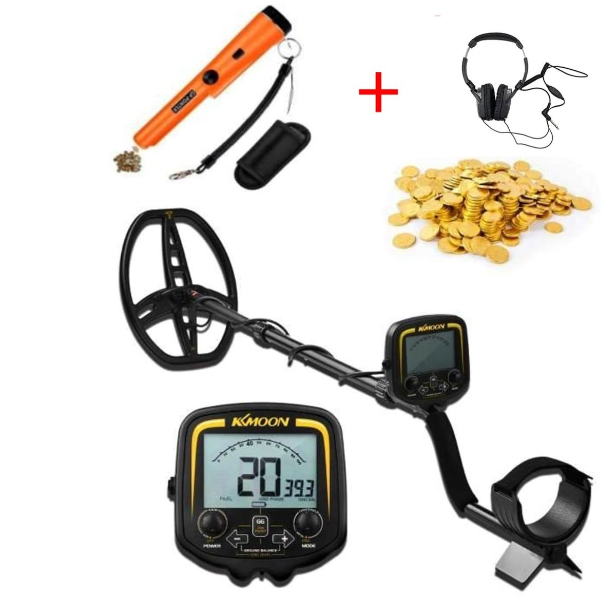 GENERICO - Detector de metales ORO PLATA profesional TX 850 2.5m + Audifono.