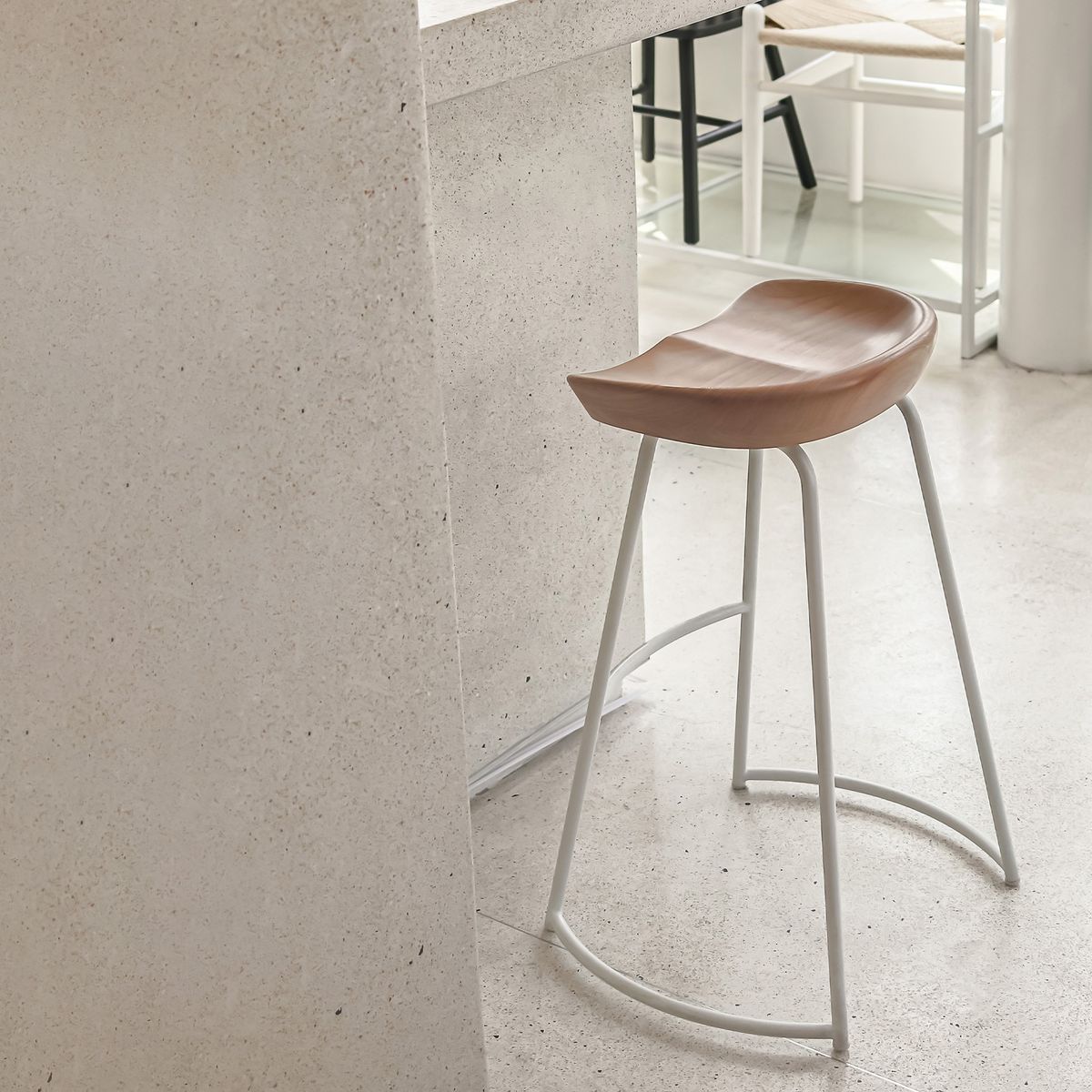 NIHM - Silla Alta de Bar Alta Bronx Marrón