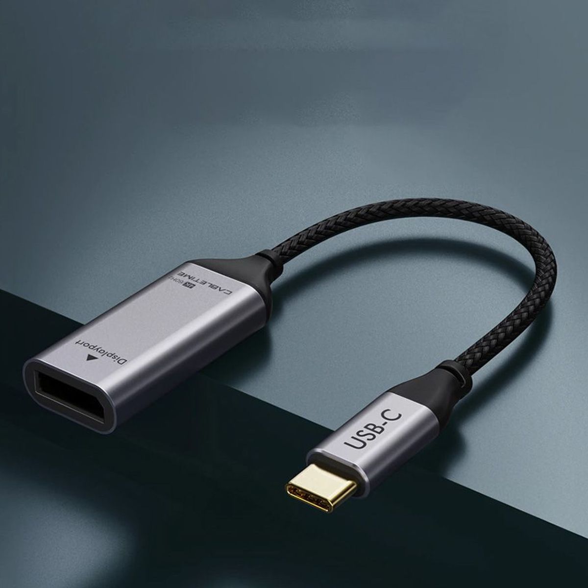 GENERICO - Mini Adaptador 4k Usb-c A Display Port Dp Aluminio Nylon