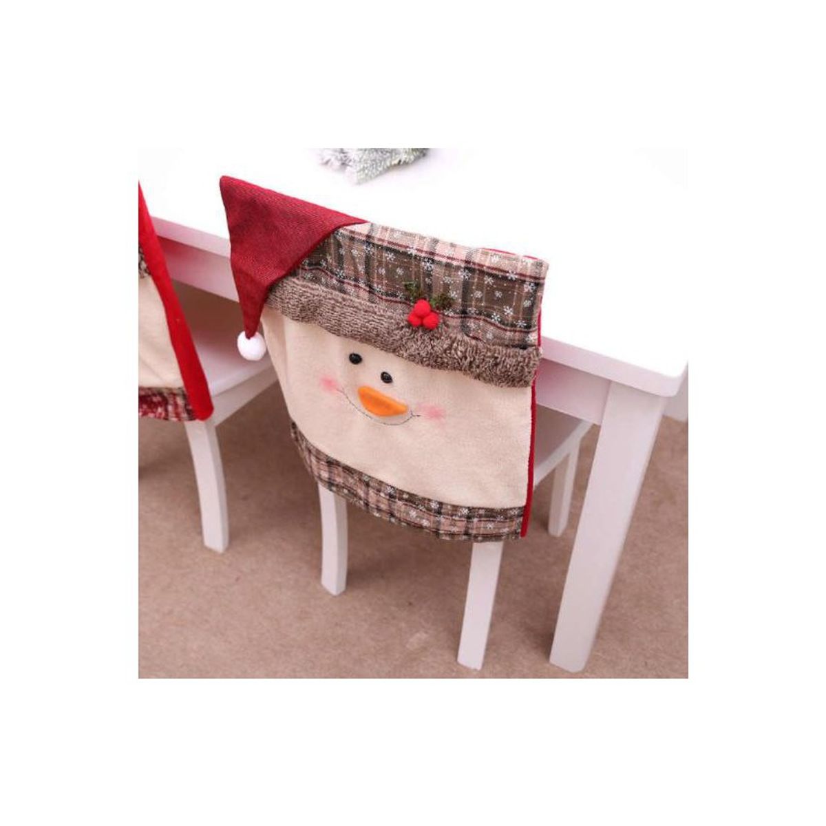 GENERICO - Funda para silla navideños -rojo