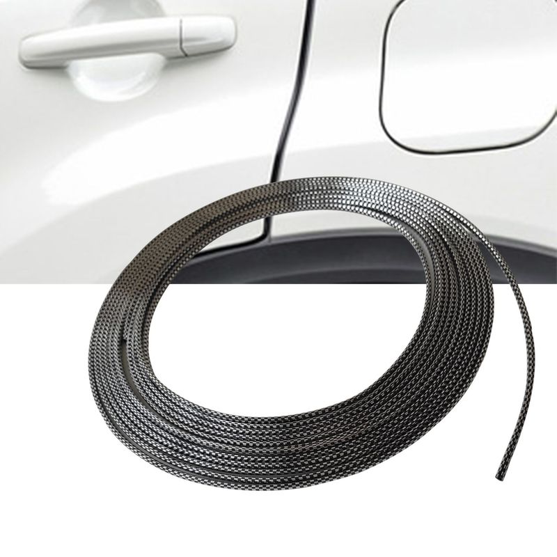 GENERICO - Filete de Puerta para auto Cromado con Negro