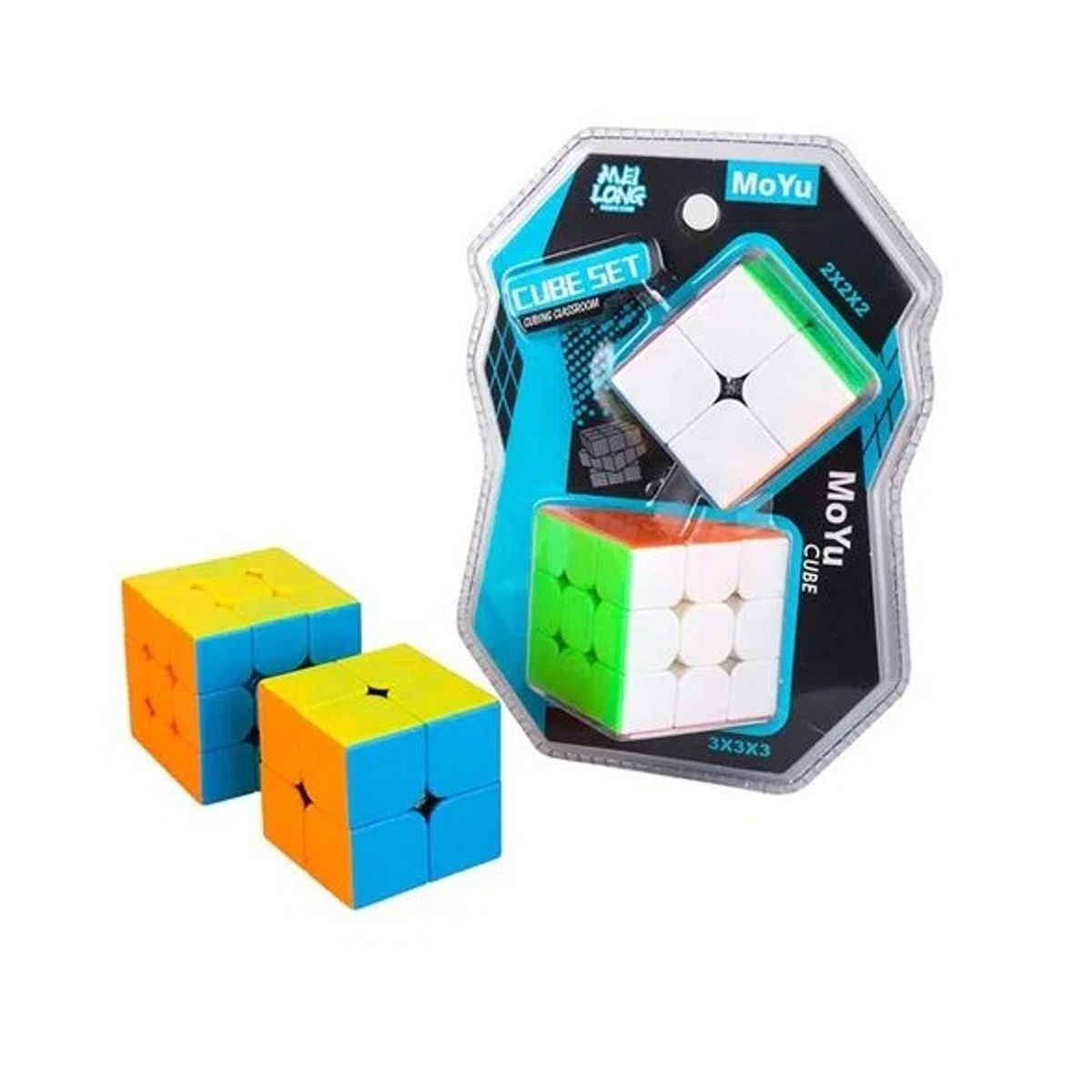 GENERICO - Pack de cubos rubick moyu 3x3x3 y 2x2x2