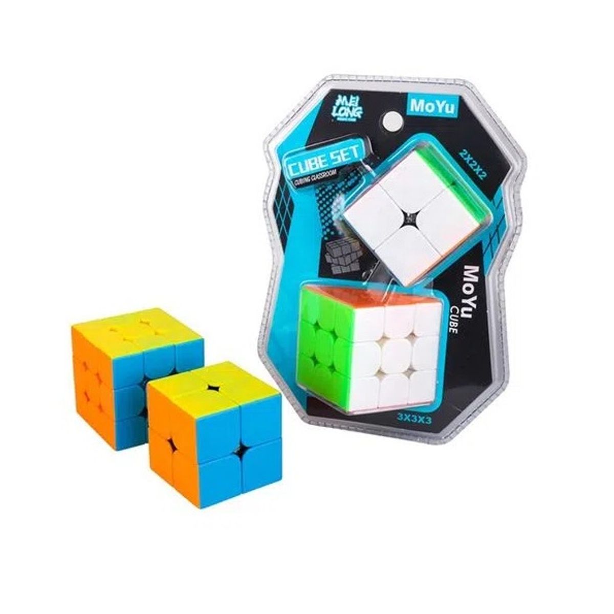 GENERICO - Pack de cubos rubick moyu 3x3x3 y 2x2x2