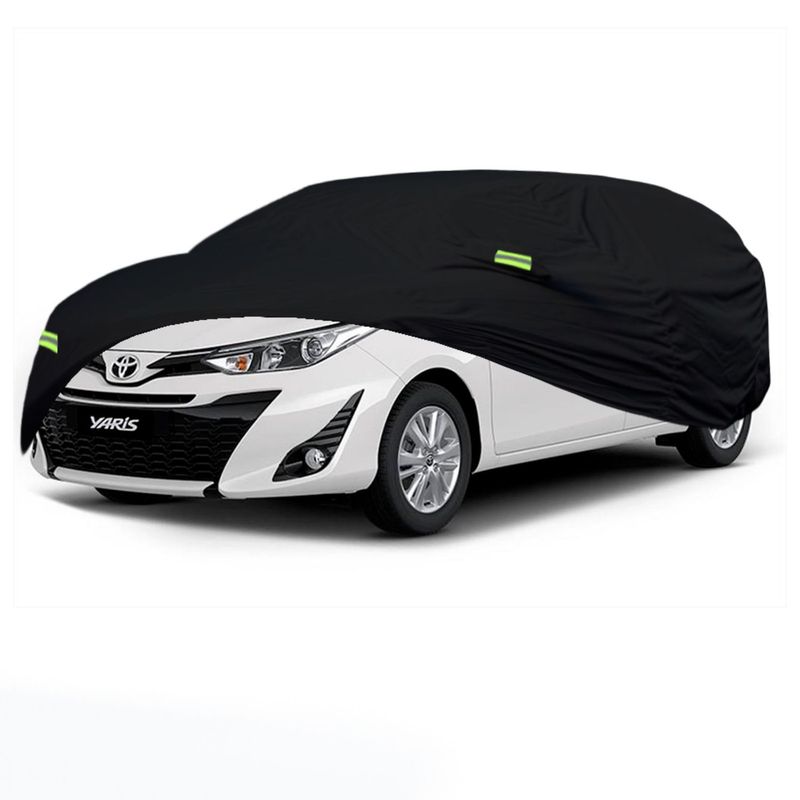 TECGO - PROTECTOR CUBIERTA COBERTOR TIPO TOYOTA YARIS HATCHBAC Negro