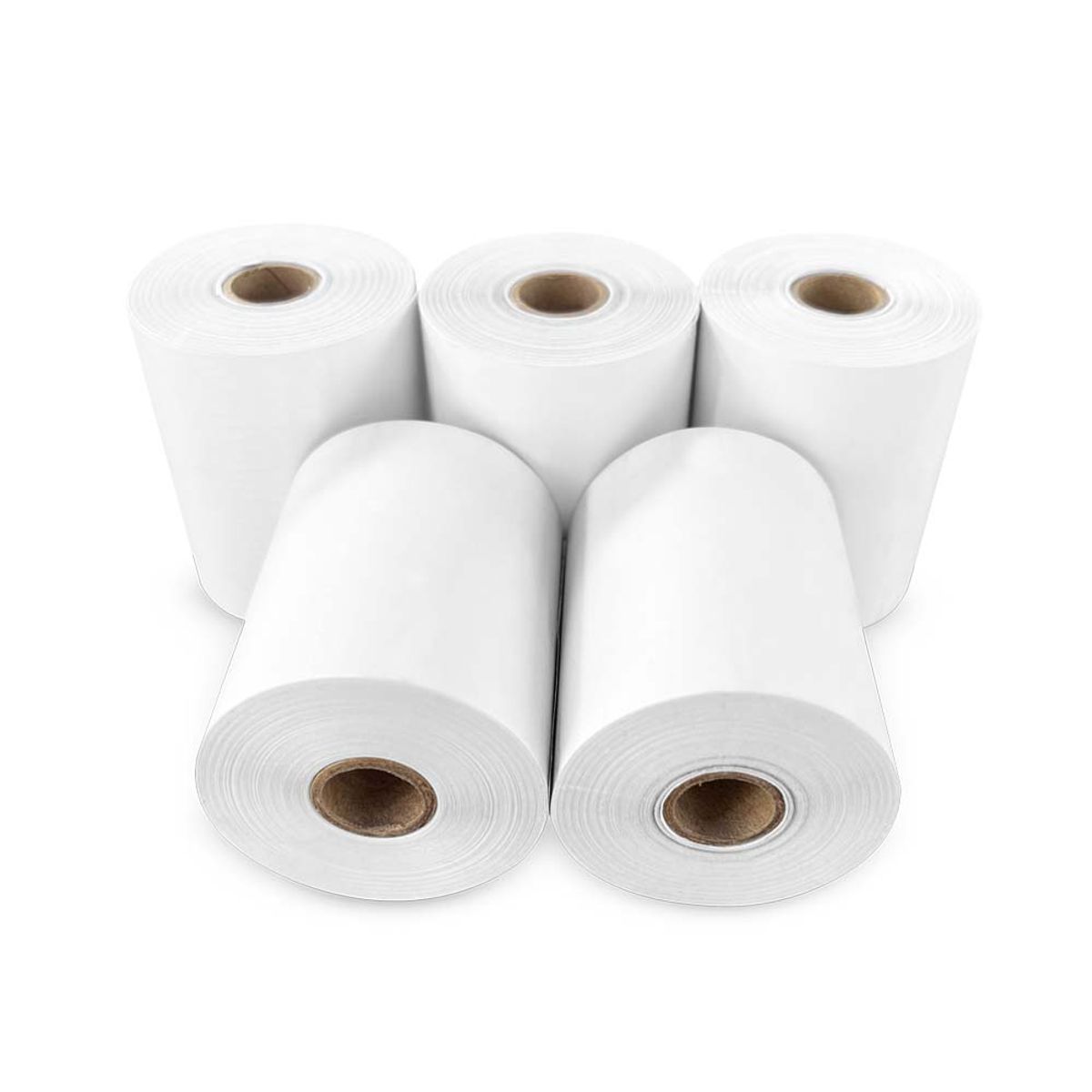 KALIPEL - Papel Termico 5 Rollos 55gr Contometro 80x80mm KALIPEL