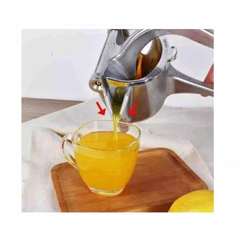 GENERICO - Exprimidor de Naranja Y Otros Cítricos Manual de Acero Inoxidable