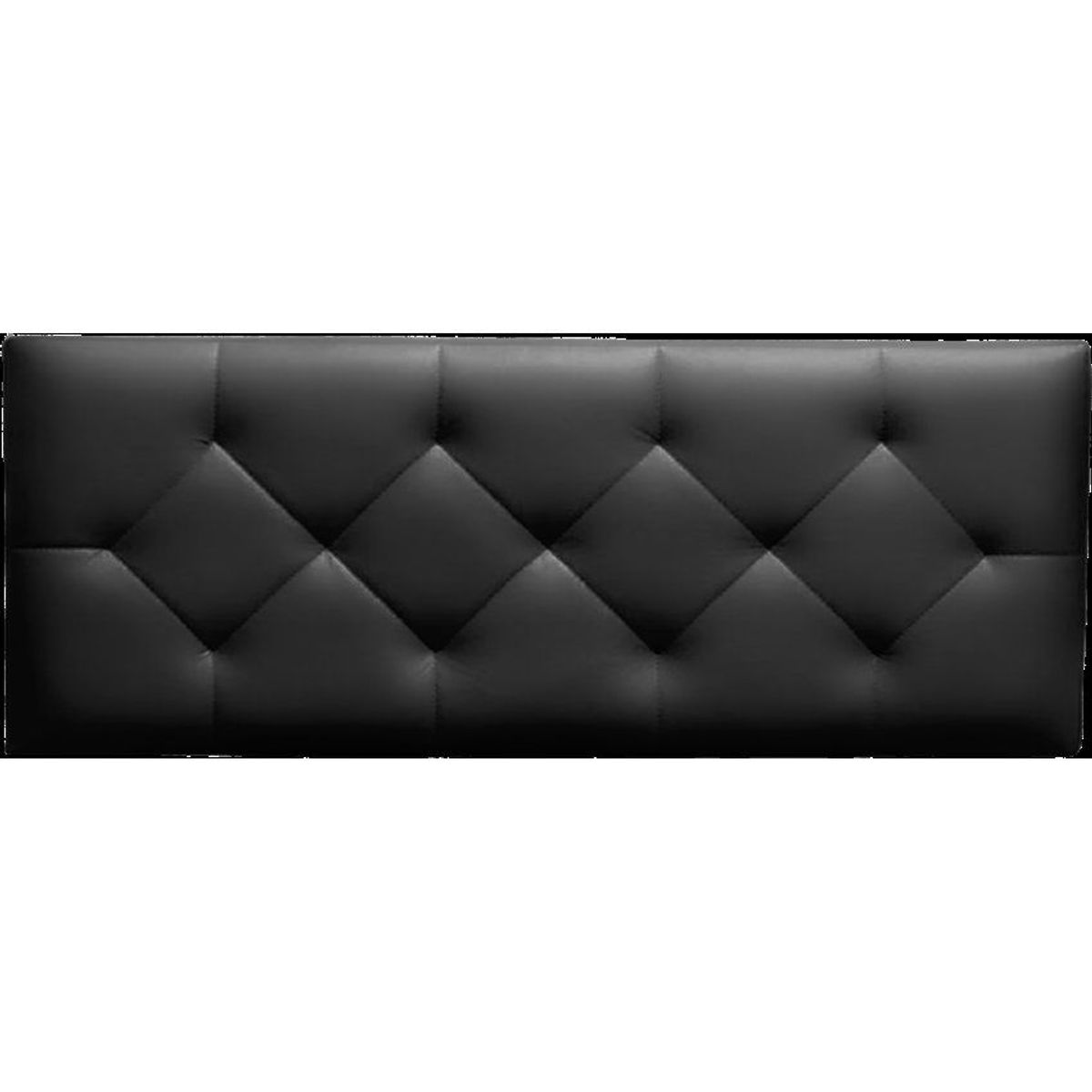 GENERICO - Cabecera tapizada - stacy - 2 plazas - color Negro