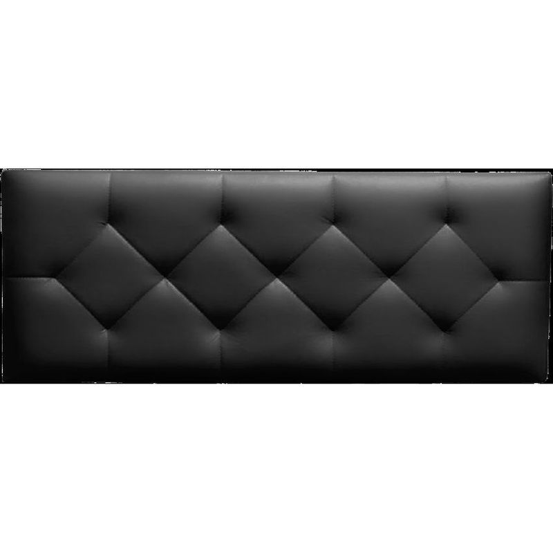 GENERICO - Cabecera tapizada - stacy - 2 plazas - color Negro