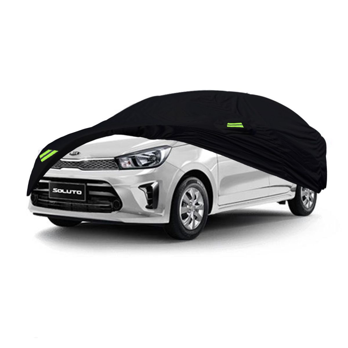 TECGO - PROTECTOR CUBIERTA FUNDA COBERTOR TIPO KIA SOLUTO Negro