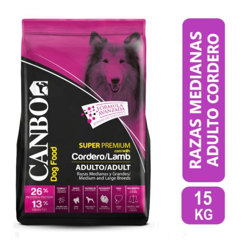 CANBO - Canbo Súper Premium Adulto Razas Medianas y Grandes 15 Kg
