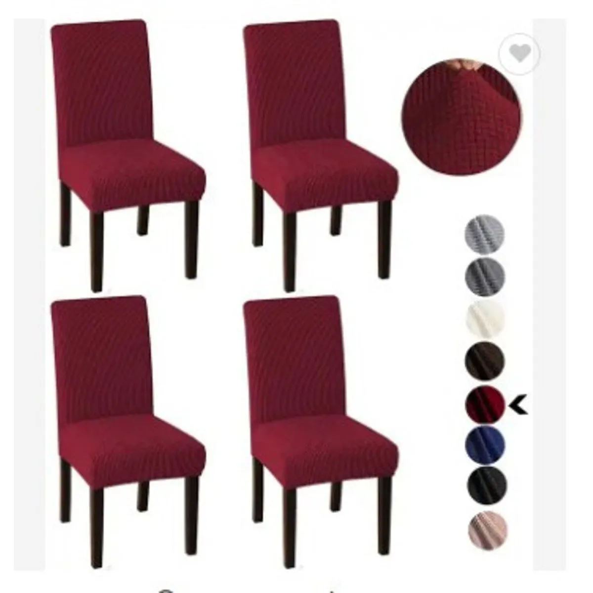 GENERICO - Funda De Silla De Comedor  Ajustable Elástica-6PCS