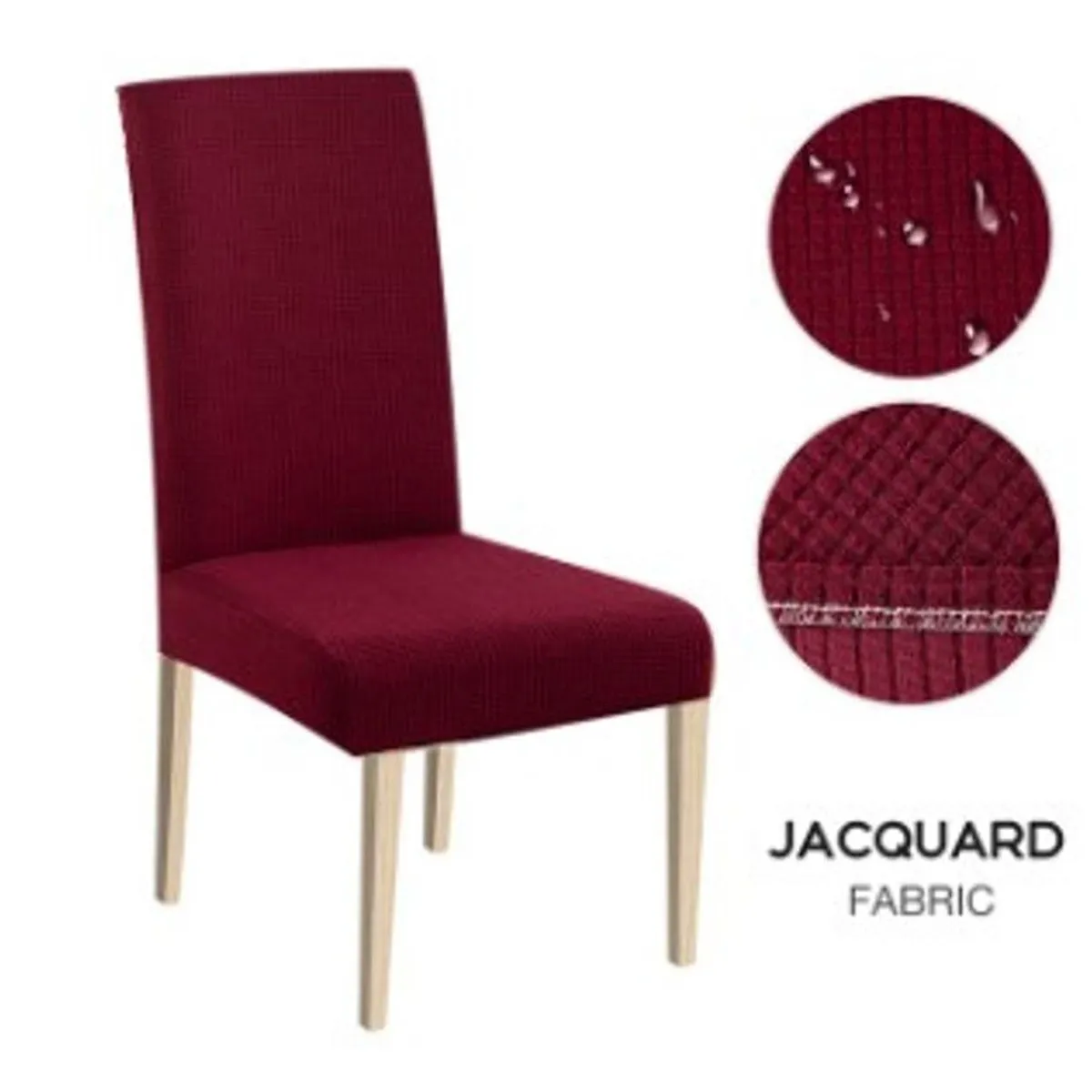 GENERICO - Funda De Silla De Comedor  Ajustable Elástica-6PCS