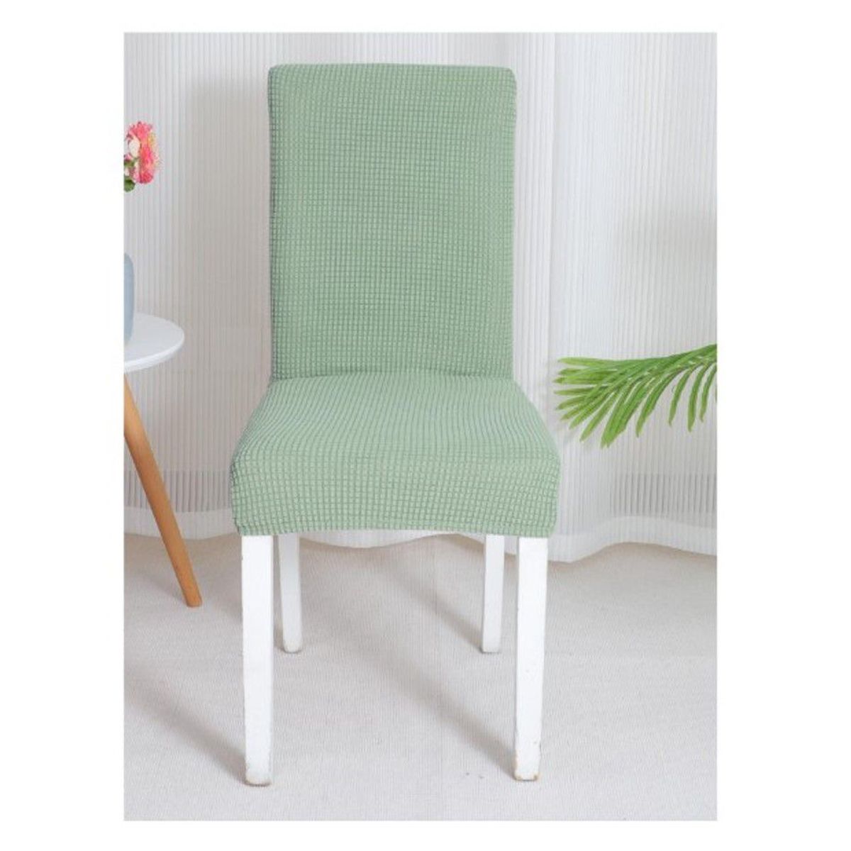 GENERICO - Funda De Silla De Comedor Ajustable Elástica-6PCS VERDE OLIVA