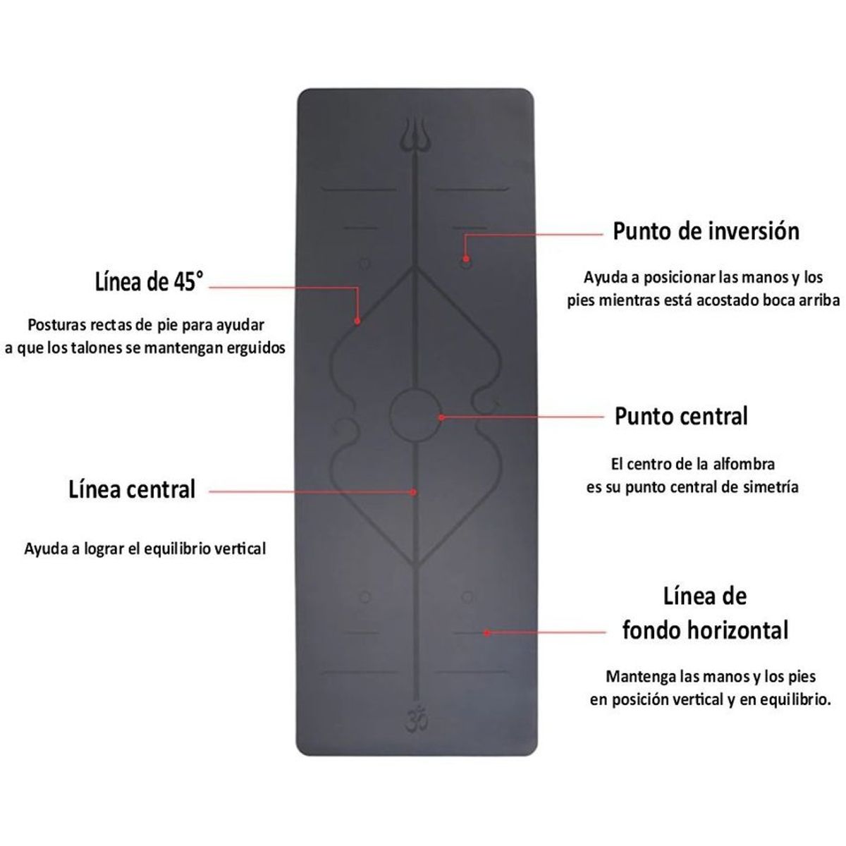 RUNNING SPORT PERU - Mat de Yoga Ecológico Superior Negro