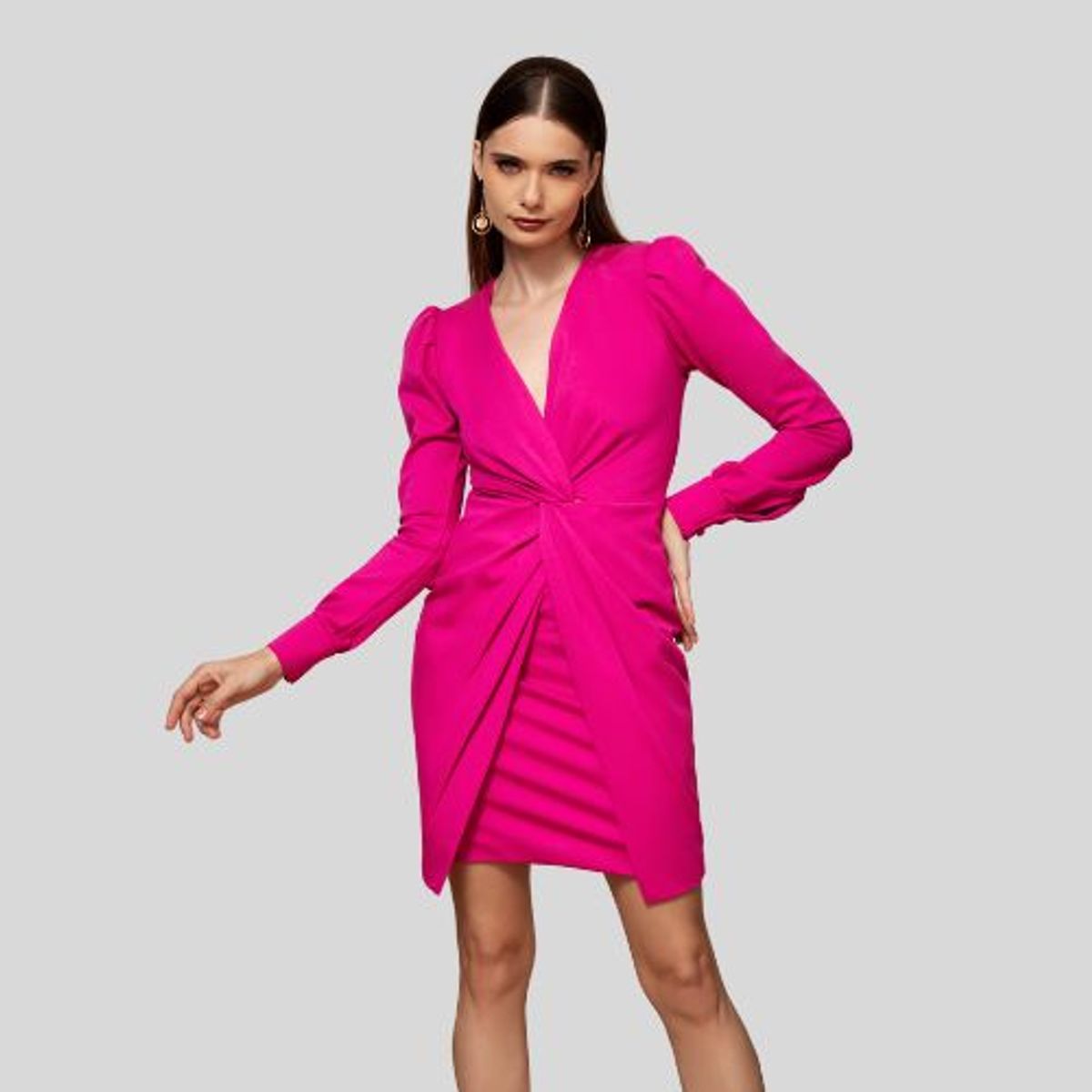 GENERICO - VESTIDO DALESKA FUCSIA