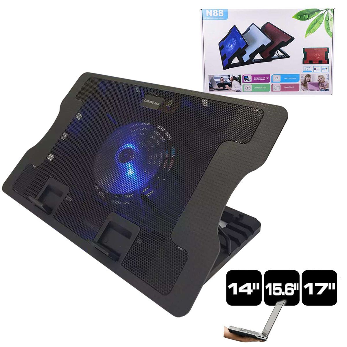 OTTOWARE - Base Cooler para laptop con 1 Ventiladores