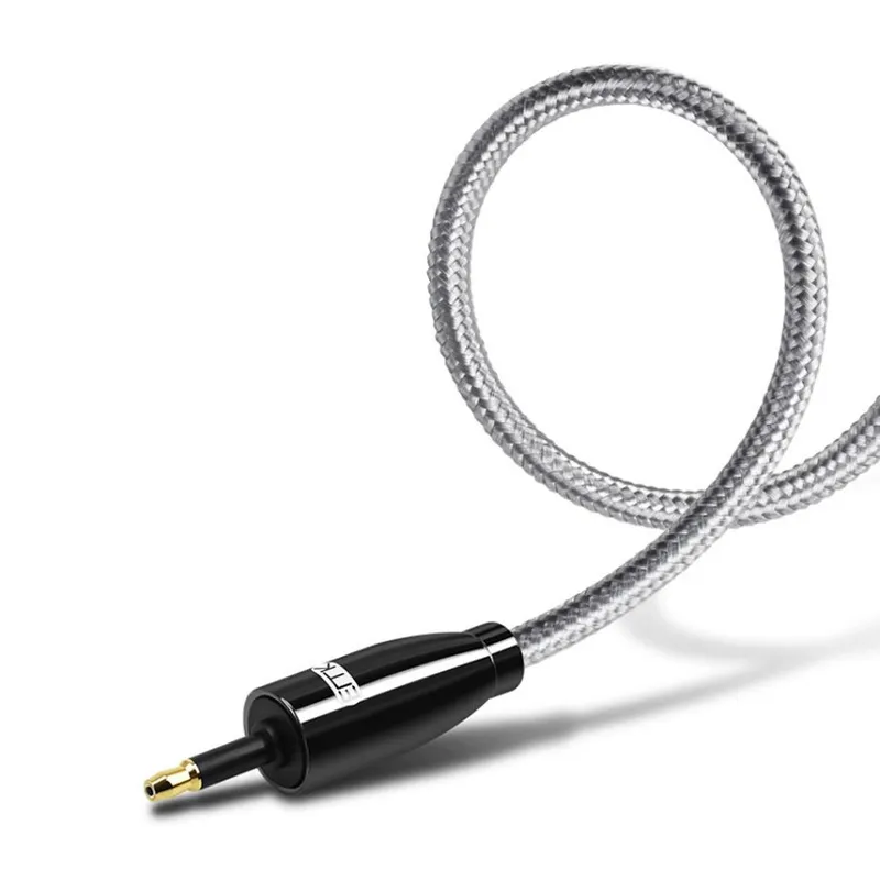 GENERICO - Cable Premium Mini Optico Audio Digital Toslink Nylon 1m SPDIF