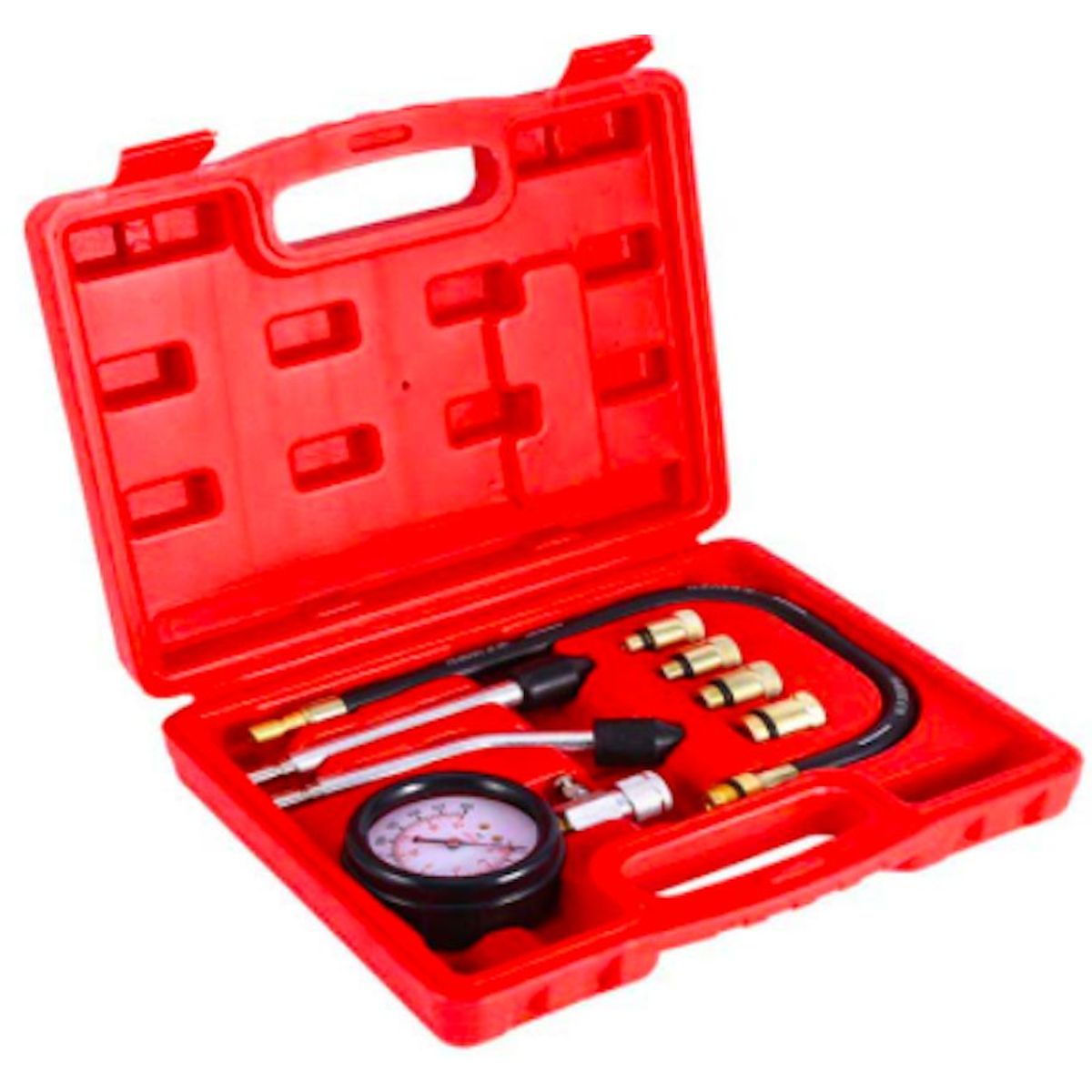 GENERICO - KIT COMPRESÍMETRO MOTORES GASOLINA 8PCS WORKTOOLS