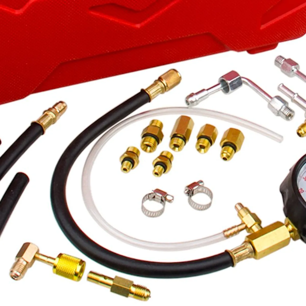 GENERICO - KIT MEDIDOR DE PRESIÓN AUTOMOTRIZ TU-114 WORKTOOLS