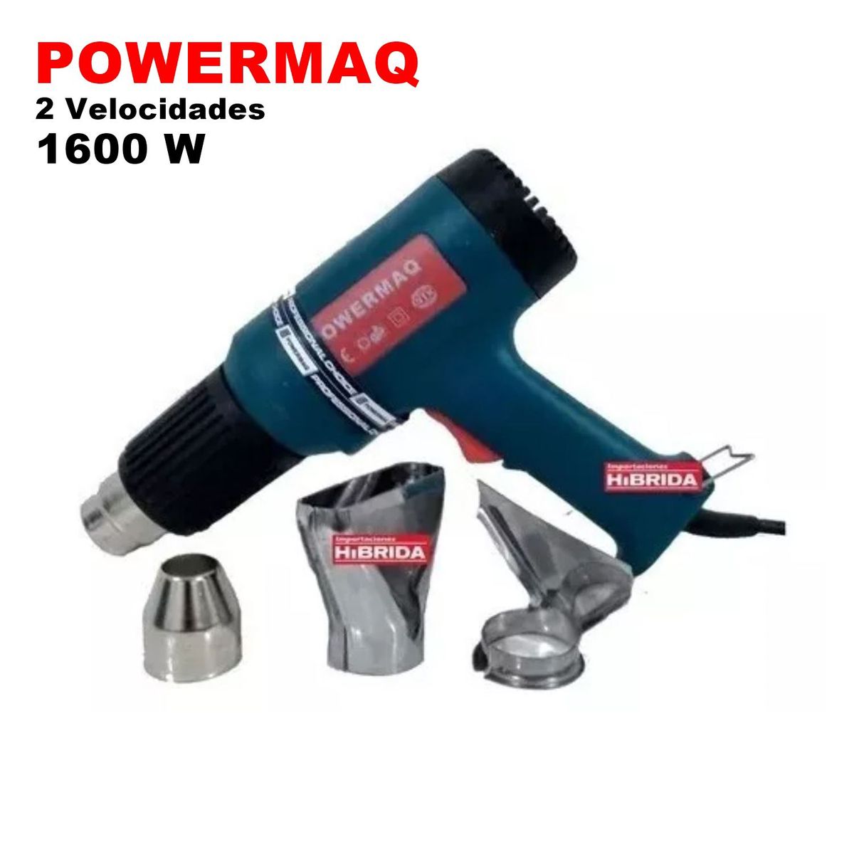 POWERMAQ - Pistola de Calor Powermaq PT2101 1600W Aire Caliente
