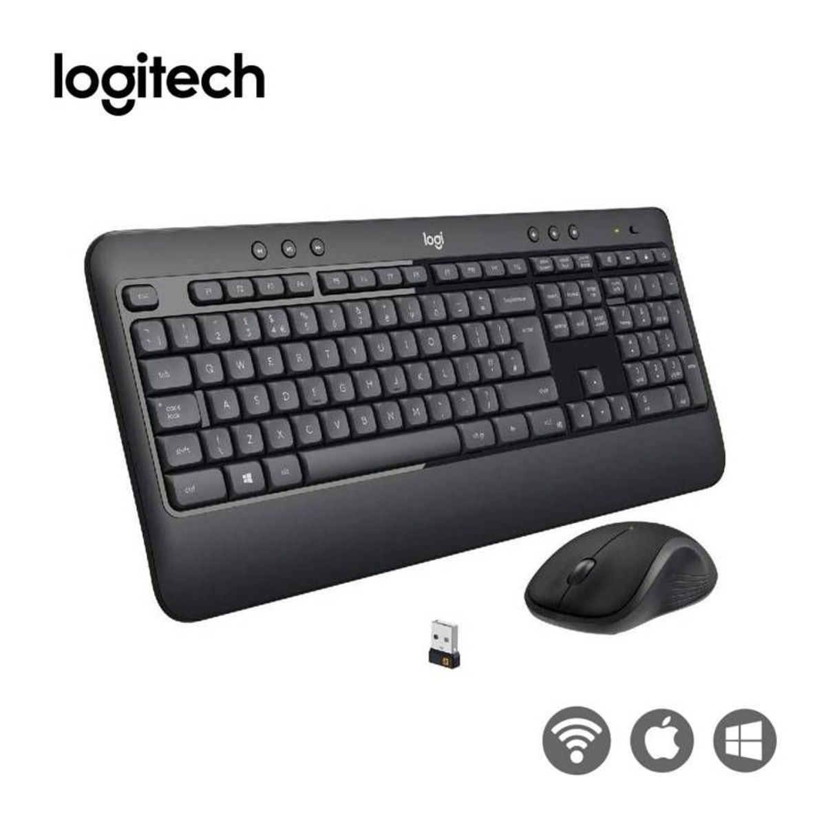 LOGITECH - TEclado  Mouse Kit Logitech MK540 Advance Inalambrico Español