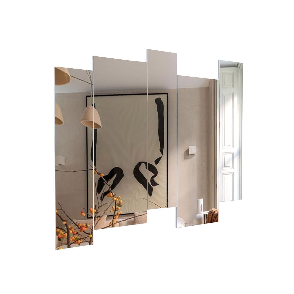 MOVENDA - Kit 05 Espejos Decorativos Hati Movenda