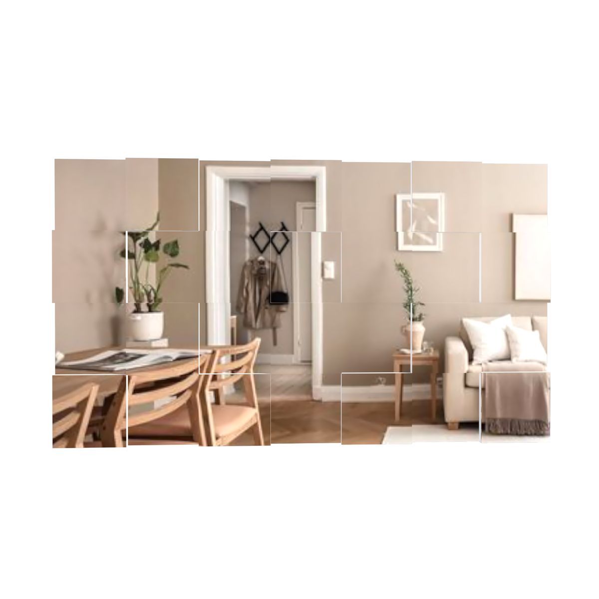 MOVENDA - Espejo Decorativo 3D 137x78cm Leda Movenda