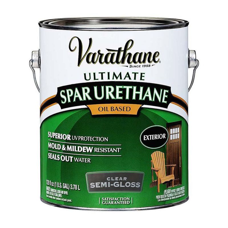RUST OLEUM - VARATHANE SPAR URETANO EXTERIOR SEMI BRILLANTE BASE ACEITE 1 GALÓN