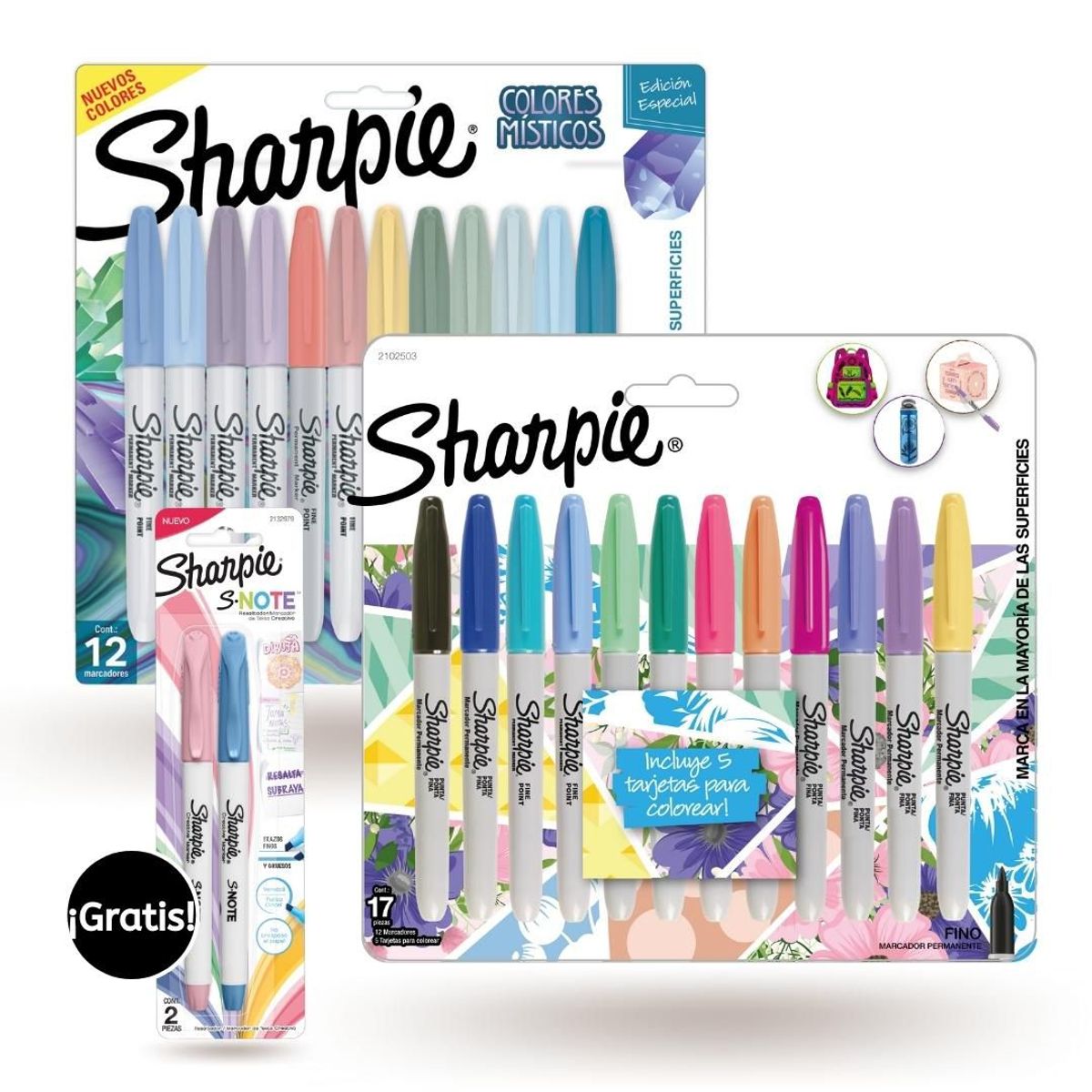 SHARPIE - Pack Marcadores Sharpie Místicos Tropical X 24