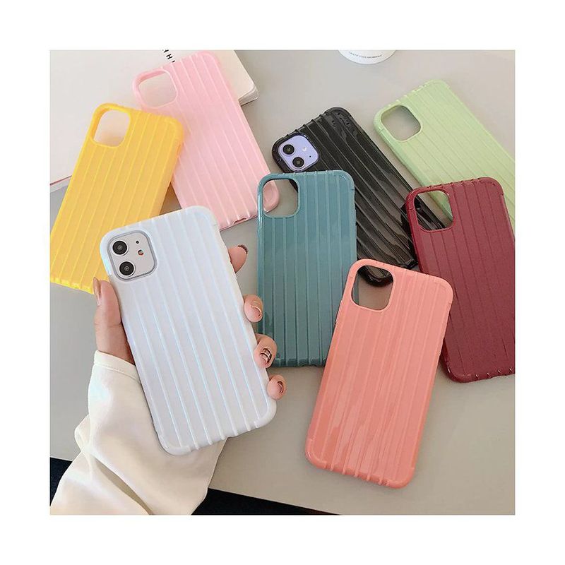 GENERICO - Iphone 11 pro case protector de silicona - BLANCO