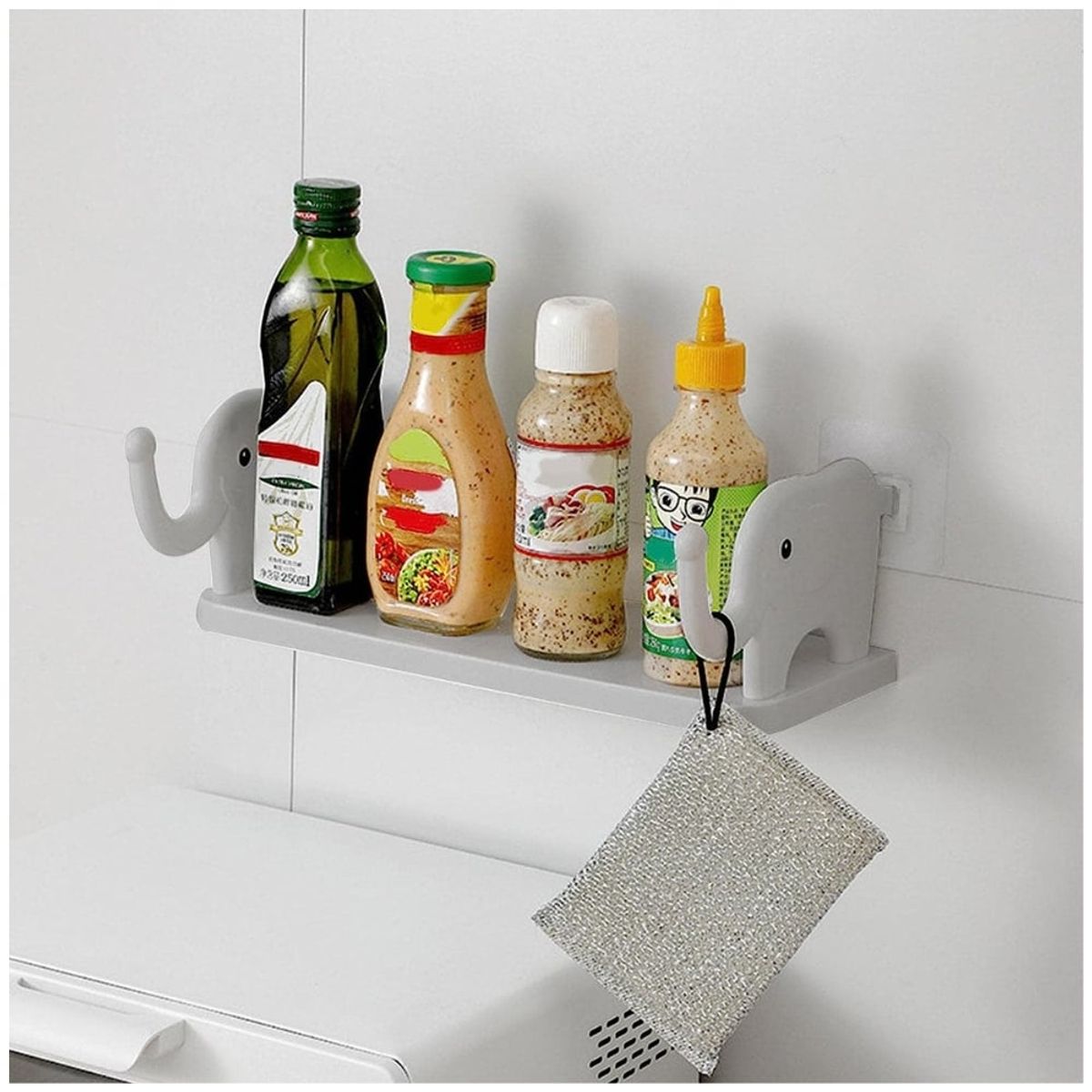 MINARI - Estante Repisa Organizador de Cocina Elefante Blanco 491F