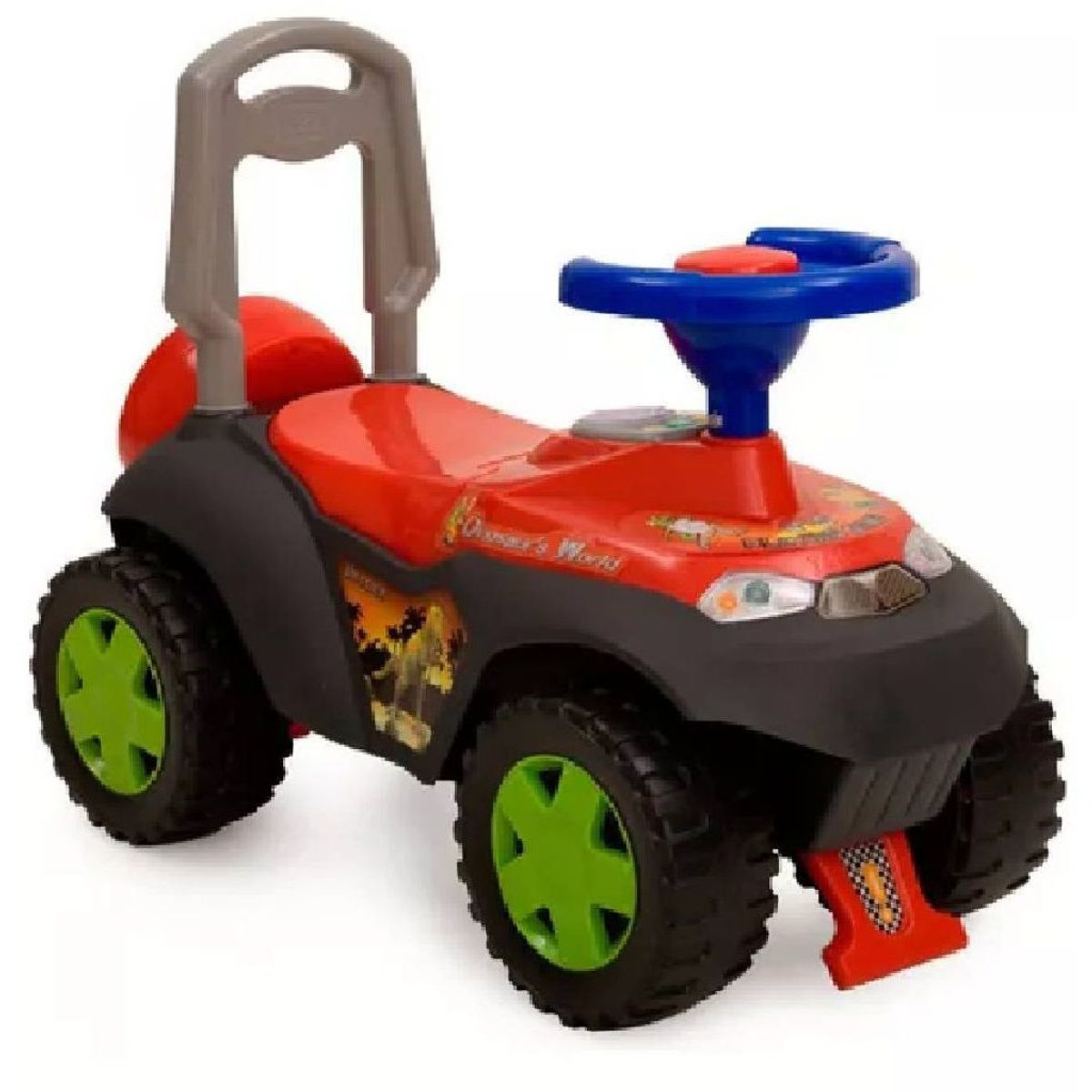 GENERICO - Buggy correpasillos Diseño Dino Rojo