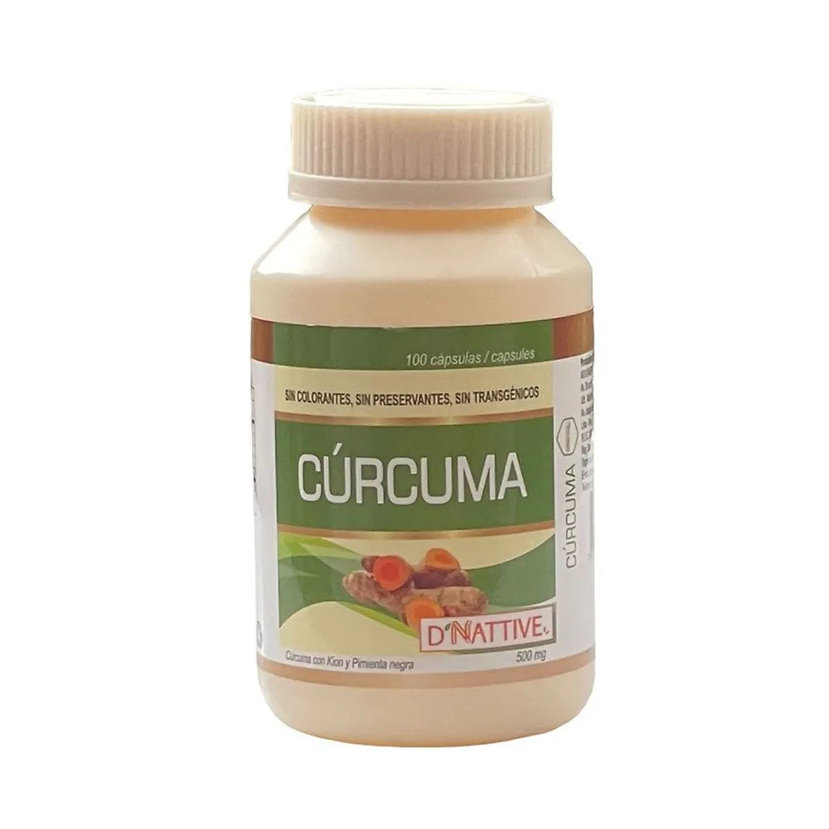 ECO ORIGEN - Cúrcuma en cápsulas 100u x 500mg - DNattive