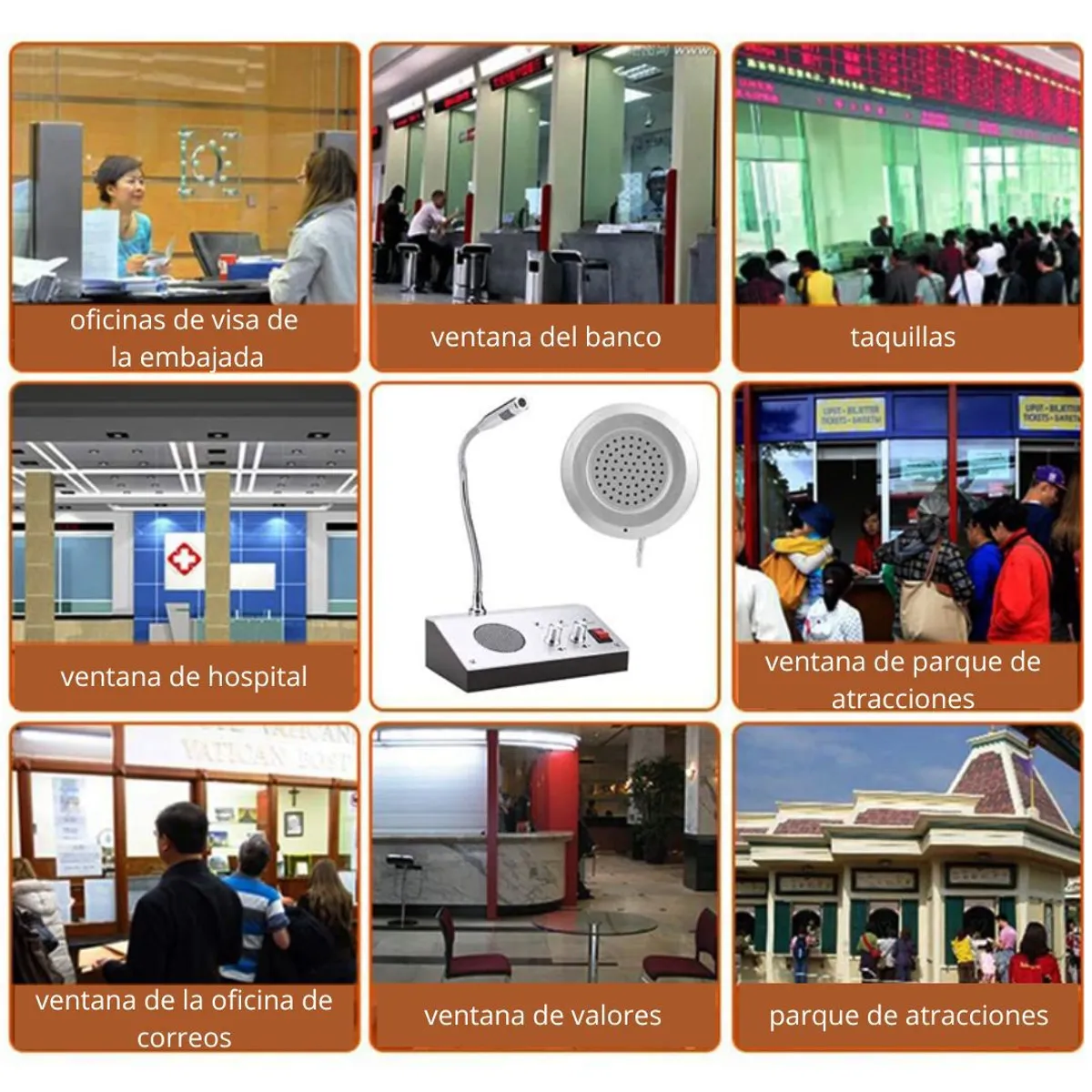 GENERICO - Intercomunicador para Ventanas con Audio Bidireccional Interfono Anti Ruido