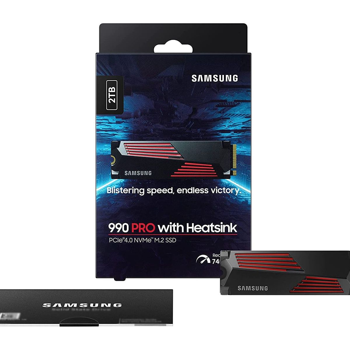 SAMSUNG - Disco Solido Samsung 990 Pro 2tb M.2 Nvme Ps5 Pc PCI 4.0 + disipador