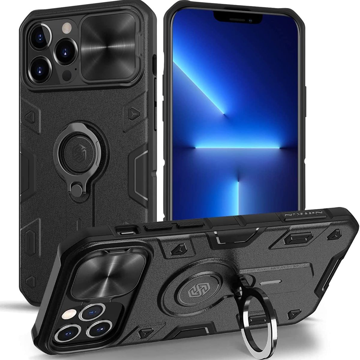 NILLKIN - Case o Funda Nillkin CamShield Armor para IPhone 14 Pro - Negro