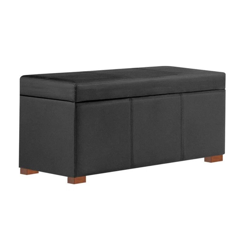 MAVISAC - Baul Baxton Mavisac Plaza Queen Color Gris - Ultracuero