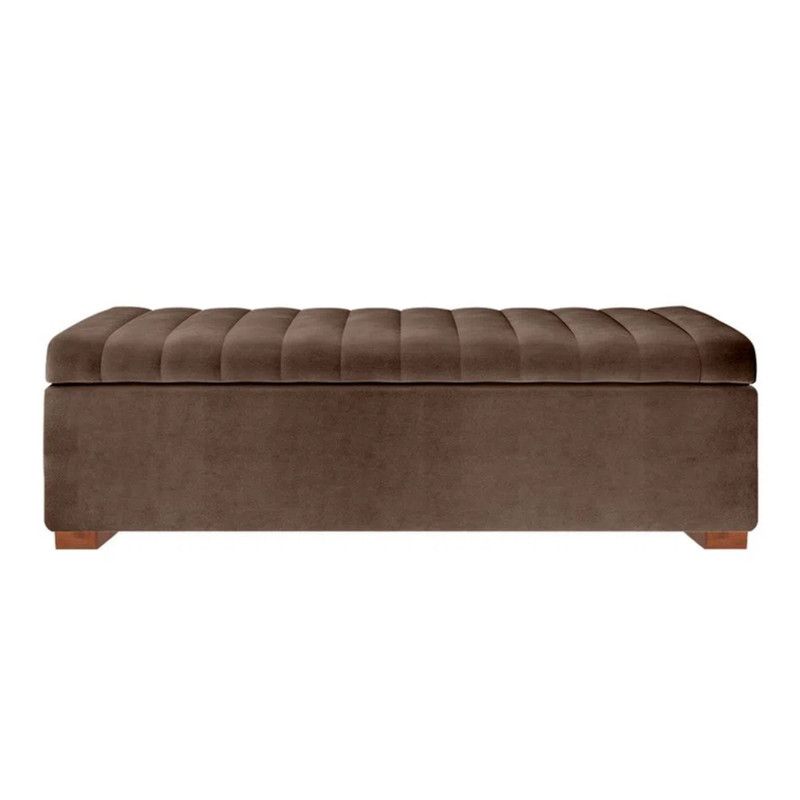 MAVISAC - Baul Lirio Mavisac Plaza Queen Color Chocolate - Ultracuero