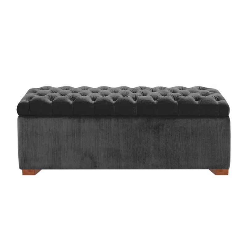 MAVISAC - Baul Oliver Mavisac Plaza Queen Color Gris - tela