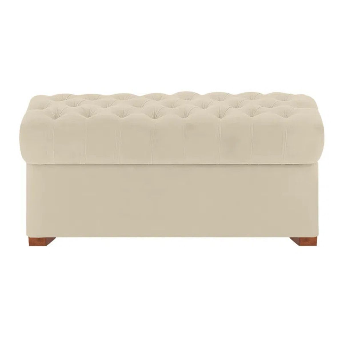 MAVISAC - Baul Eilyn Mavisac Plaza y Media Color Marfil - tela