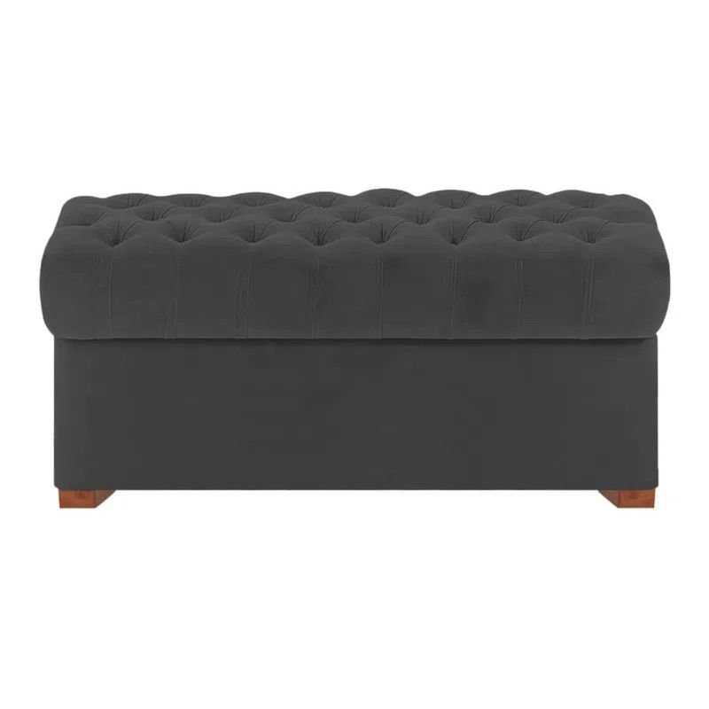 MAVISAC - Baul Eilyn Mavisac Plaza y Media Color Gris - Ultracuero