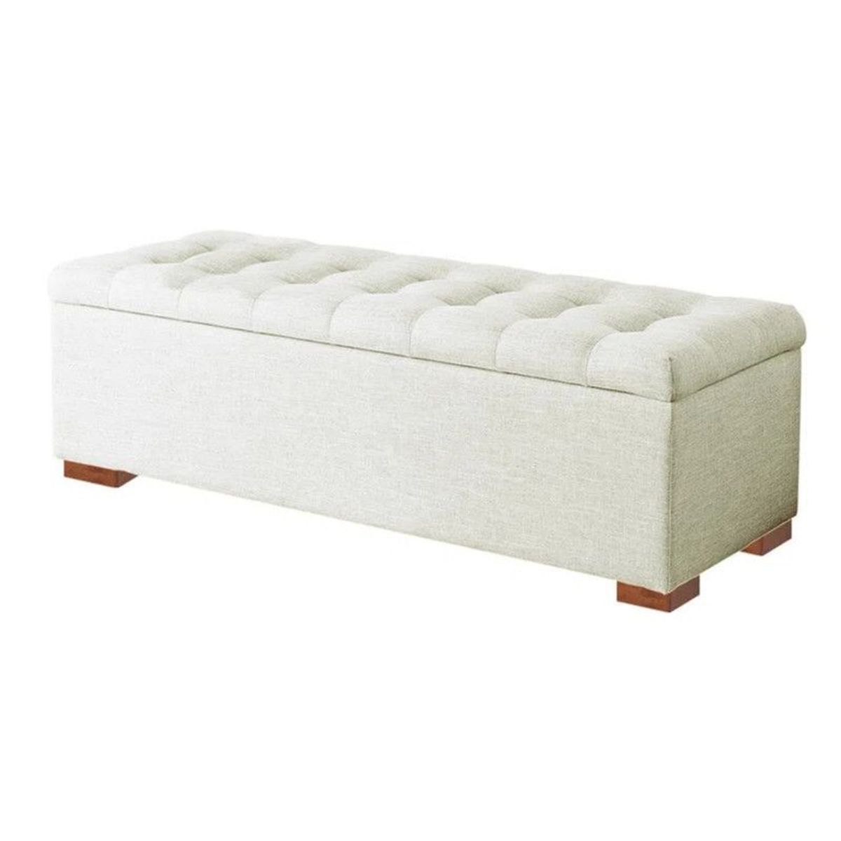 MAVISAC - Baul Evan Mavisac Plaza Queen Color Marfil - Ultracuero