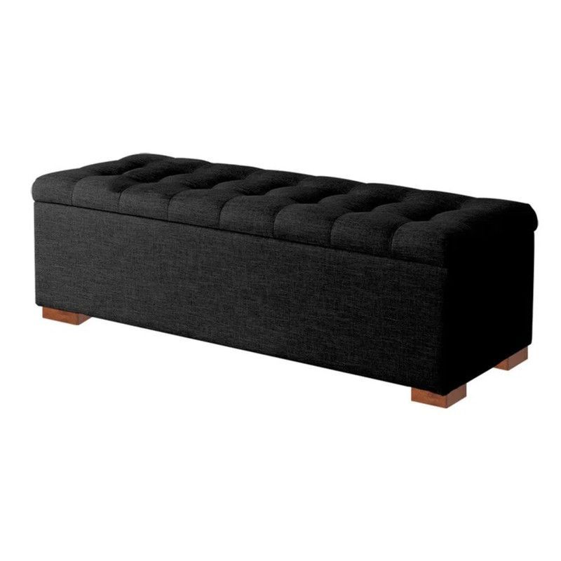 MAVISAC - Baul Evan Mavisac Plaza Queen Color Negro - Ultracuero